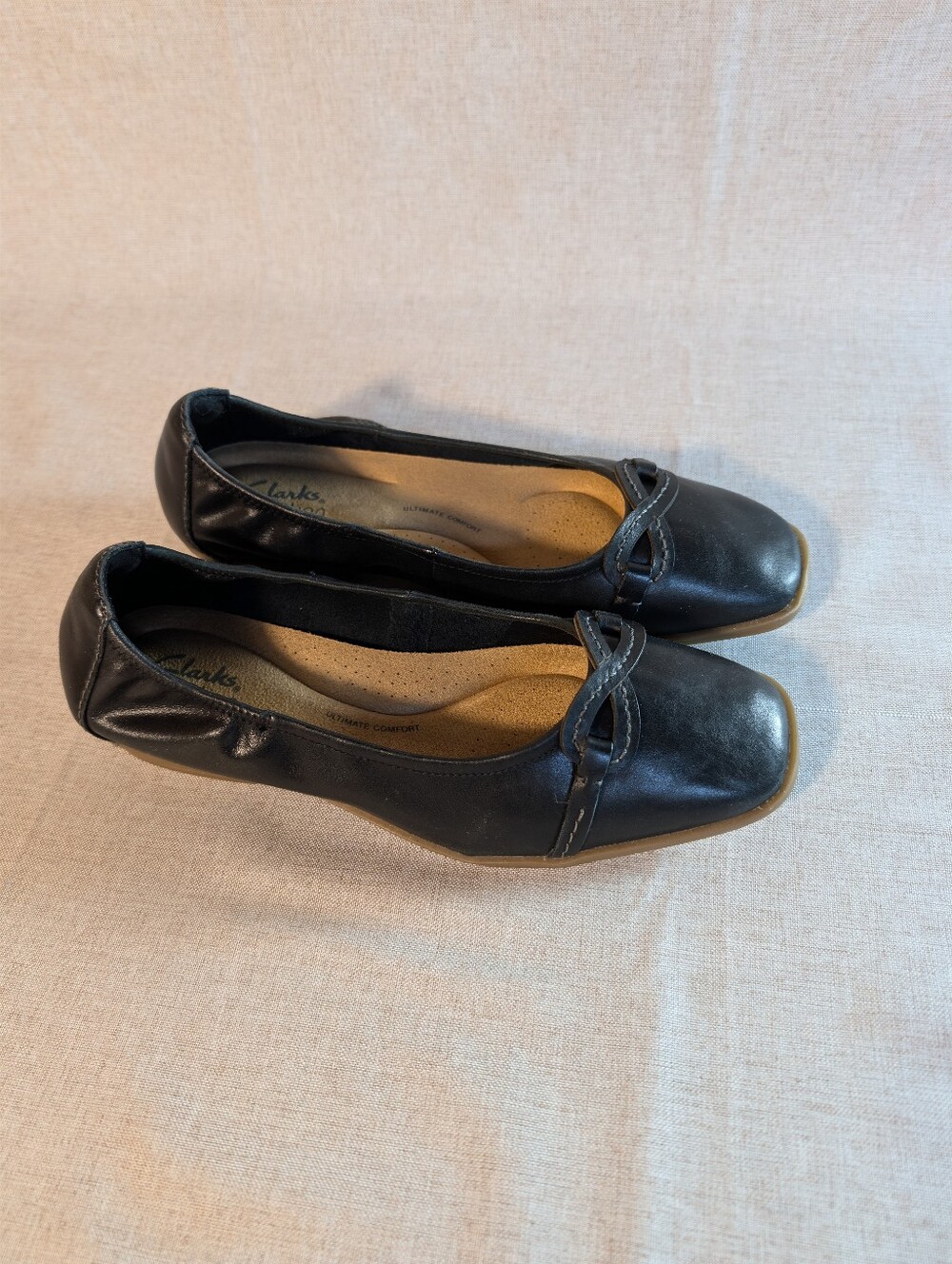 Clarks Shoes Lyrical Rhyme Black Leather 7
